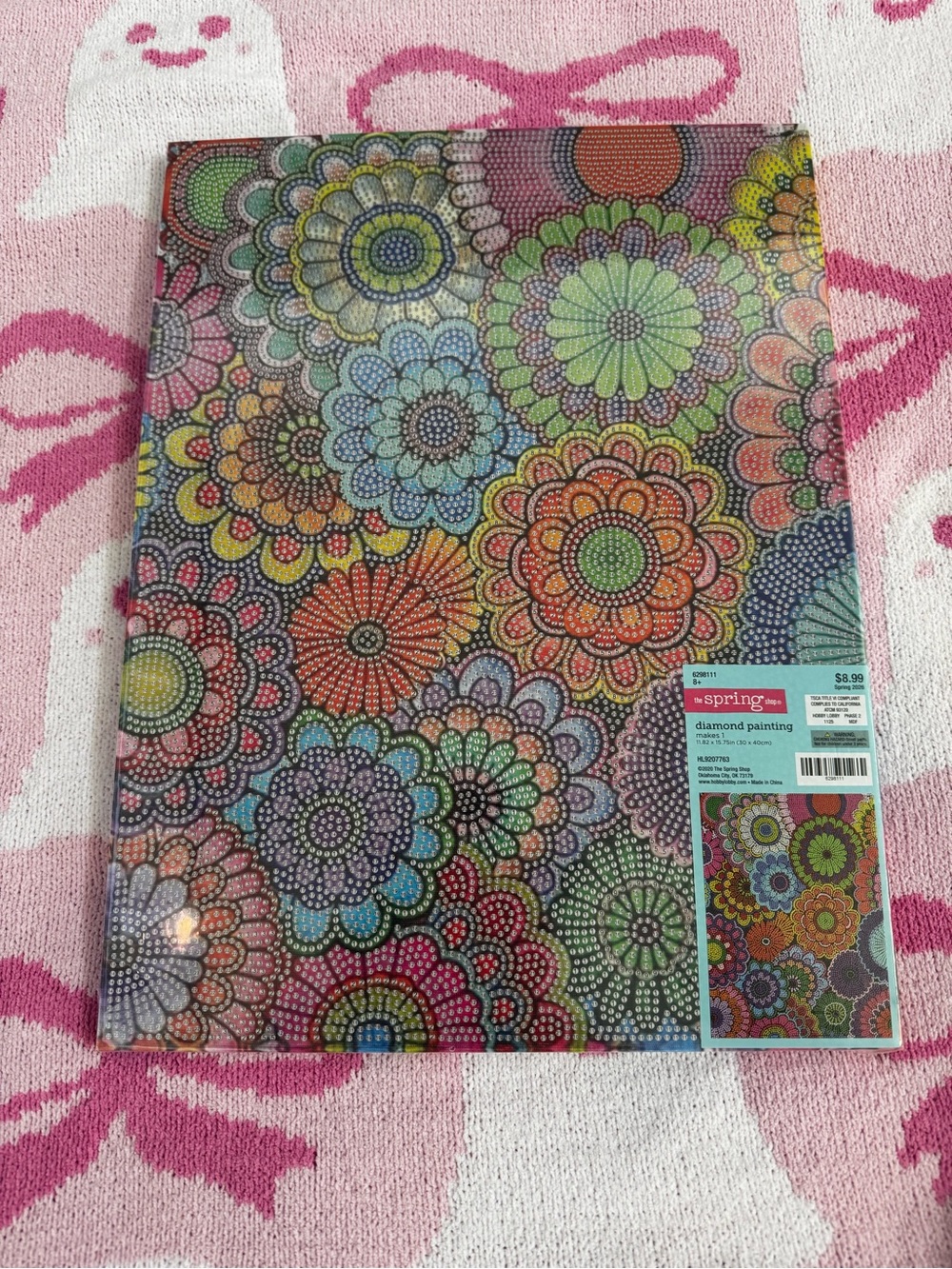 Hobby Lobby Multicolor Retro Floral Diamond Painting Art Kit